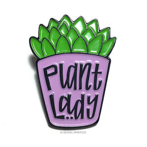 Plant Lady Enamel Pin