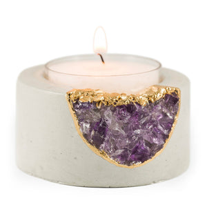 Amethyst Tea Light Holder